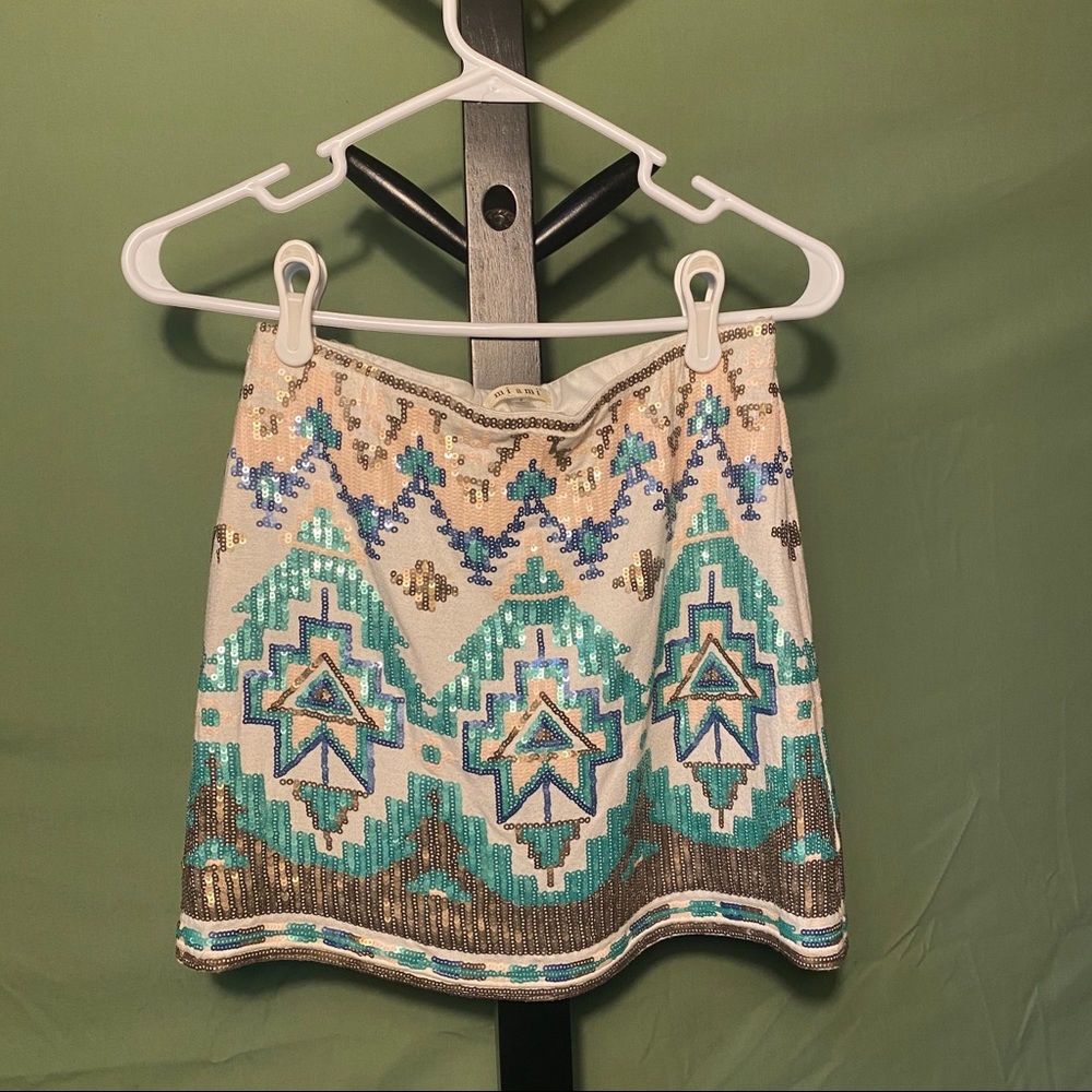 Francesca Miami Sequin Skirt